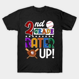 2nd Grade Batter-up! Baseball Back to School T-Shirt